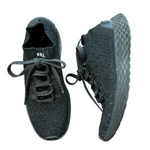 No Bull Allday Knit Shoes Sneakers Running Cross Training Black Womens 8.5/7 Men